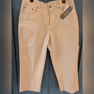 Khaki Stretch Capris